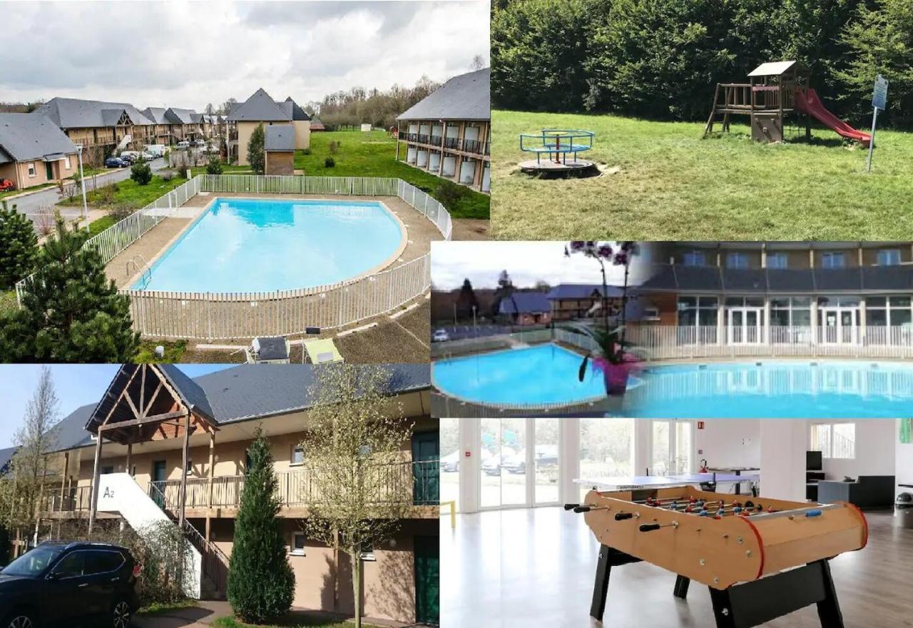 Le Fleur"H"On 11 D'Honfleur, T2 En Residence Avec Piscine, Wifi Et Parking Gratuits Équemauville Exteriör bild